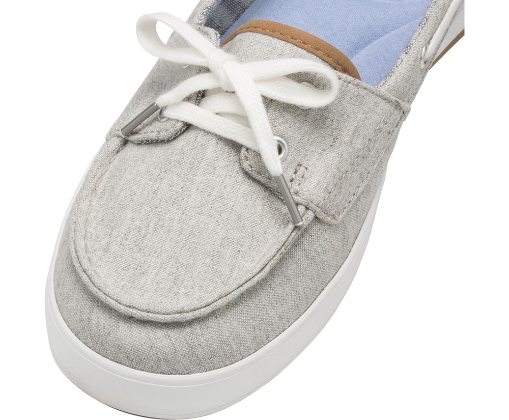 Keds Womens Slip Ons Grey - Charter Chambray - 956LWEGSK